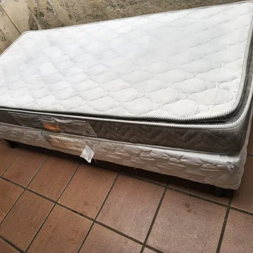 Box e colchão solteiro 88x1.88 espuma americanflex 