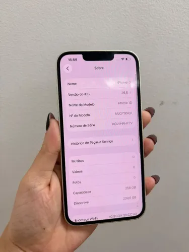 iPhone 13 256 GB com NF