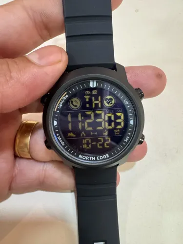 Relógio Original Esportivo North Edge Laker Sport Smartwatch Cor da correia Preto