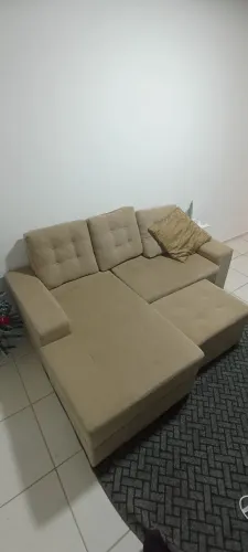 SOFÁ CHAISE + PUFFY ( URGENTE )