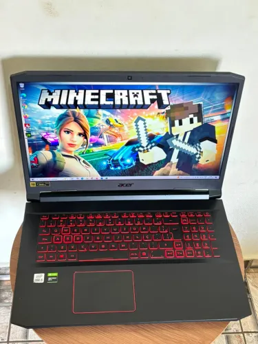 Notebook Acer Nitro 5 gamer - i5 de 10 geração - 16gb de ram - SSD de 512gb - GTX1650 - 17