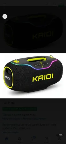 Caixa boombox kaidi 888