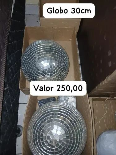 Globo giratório com motor 