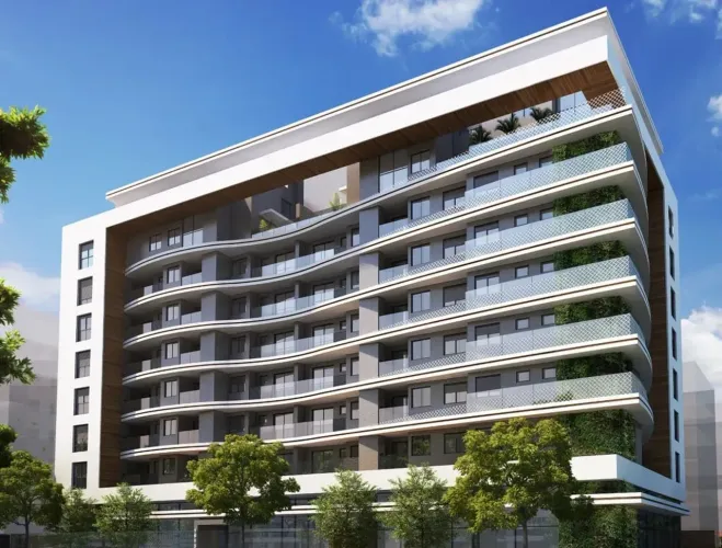 Excelente apartamento semi mobiliado, novo para locação no Água Verde - Curitiba - PR