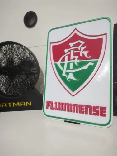 Placa decorativa Fluminense - Feita em 3D