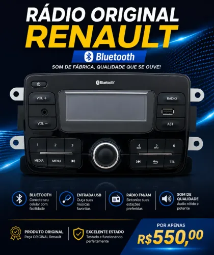 Rádio bluetooth original Renault