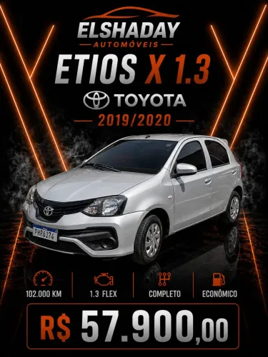 Toyota Etios X 1.3 Flex 16V 5P Mec. 2020
