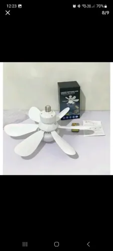 Ventilador de teto com iluminação rgb e controle remoto novo