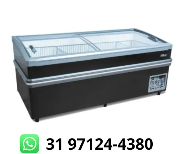 Ilha Para congelados vidro curvo 2m 940L Polar