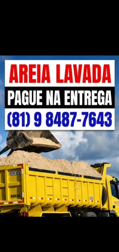 Areia direto do areeiro - 14m - Recife e Região metropolitana - Pague na entrega