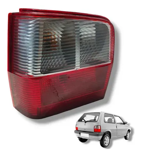 Lanterna Traseira Fiat Uno Mille 2010 A 2013 Esquerda Esquerdo/motorista Vermelho