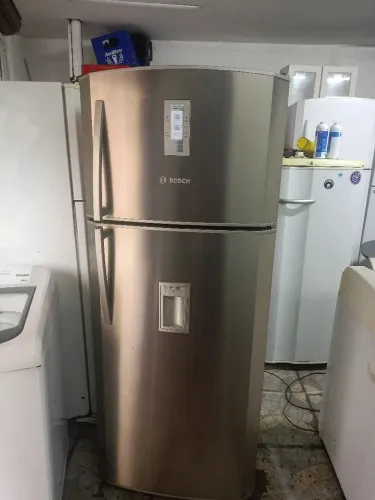 Geladeira inox funcionando perfeitamente