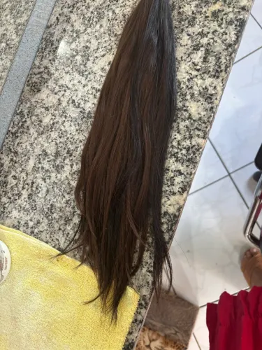Cabelo humano 150g 45 cm