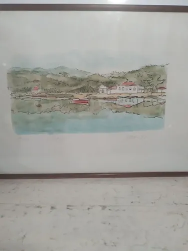 Litografia Paraty - Carlos Scliar , 1985