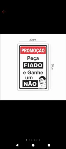 Placas para comércio
