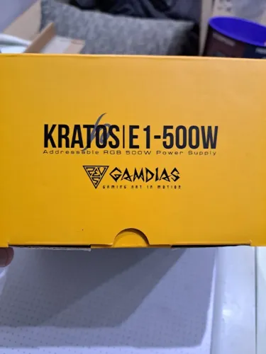 Fonte de Alimentação ATX para (PC)modelo Gamdias Kratos E1-500W nova 