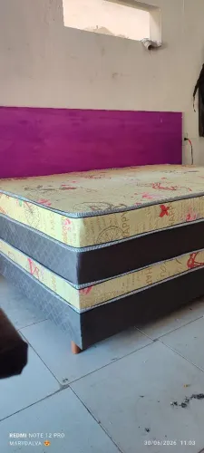 Cama box molas ensacada