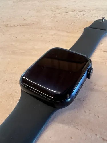 Apple Watch Series 8 GPS 45mm Midnight - Impecável | Completo na Caixa
