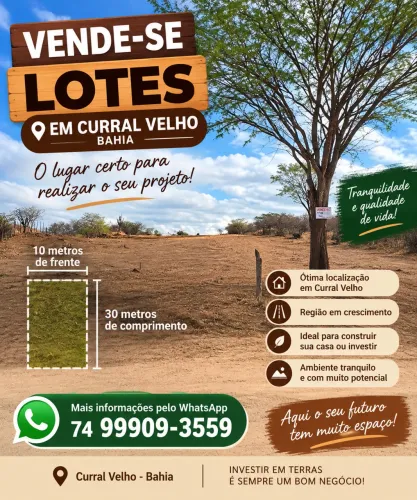Terreno de 10m X 30m