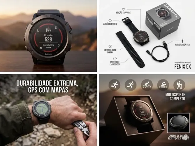 Garmin Fênix 5X Shafira
