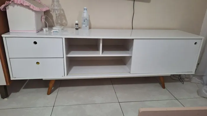 Rack/aparador mdf branco