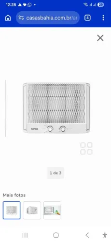Ar Condicionado Consul 7.500 Btus de Janela.