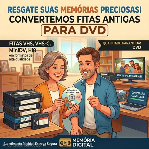 Converter filmagens em fitas em dvd
