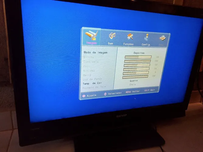 Tv Semp com standbay não liga