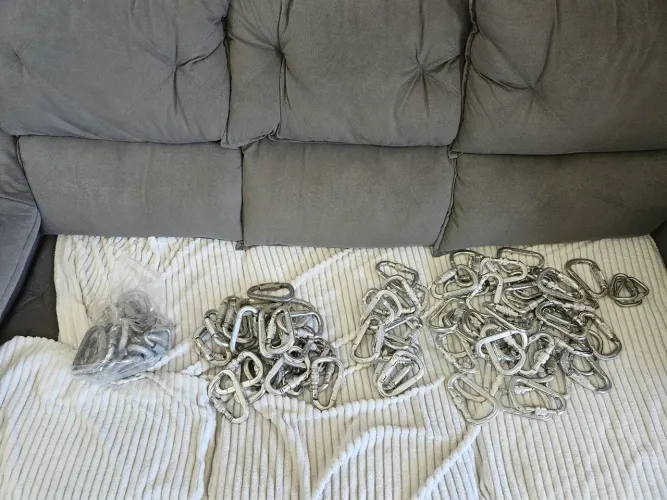 Mosquetão HMS duralumínio (Mosquetões Triact lock ( trava tripla), automático e rosca) 