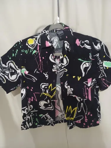 Camisa de botão estampada (EDIÇÃO LIMITADA)