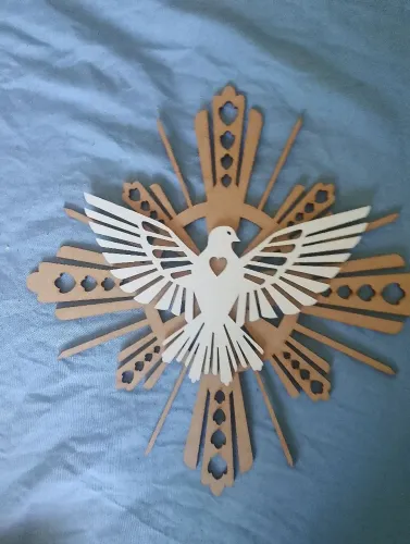 Divino Espirito Santo Vazado Mdf Batizado
