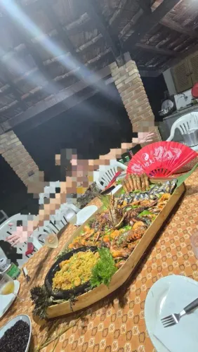 Barca para comida japonesa