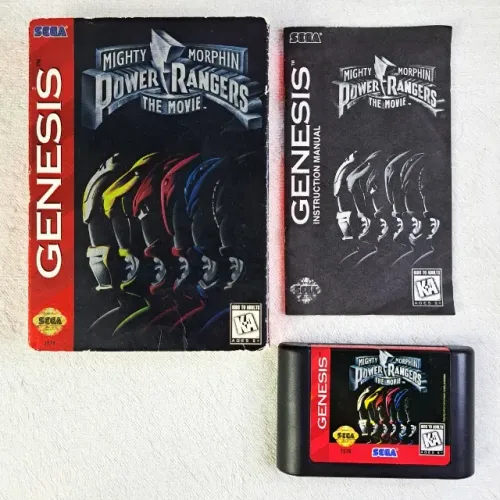 Mighty Morphin Power Rangers The Movie Original Completo Mega Drive - Americano. Sega