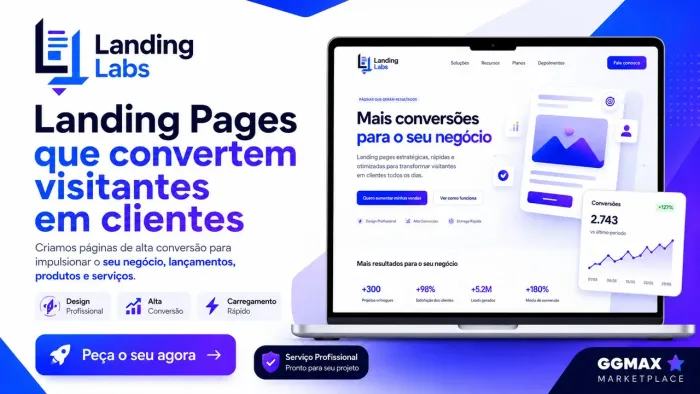 FAÇO LANDING PAGES PROFISSIONAIS! 