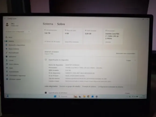 Notebook Dell Inspire 7460 14"
