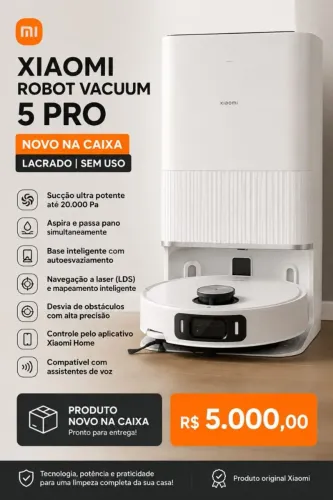 Aspirador xiaomi robot vacuum 5 pro