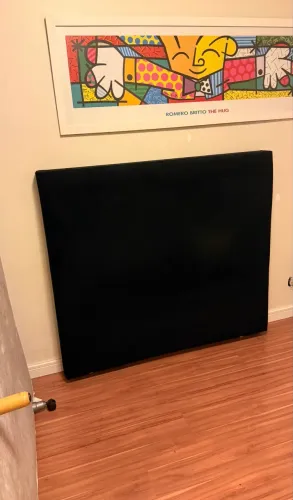 Cabeceira Casal Ortobom Velluto Nero Veludo Preto