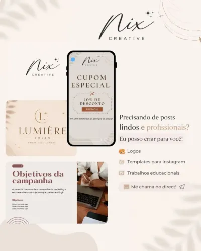 Designer Gráfico Freelancer | Logos, Posts e Artes para Redes Sociais