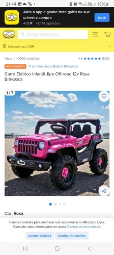 Carro elétrico infantil 