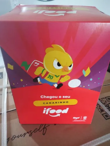 Caixa lacrada Canarinho Ifood - somente a caixa