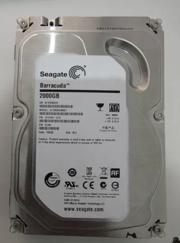 HD Seagate BarraCuda 2TB Sata 3 3.5" (ST2000DM006)