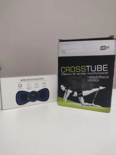 Elástico Cross Tube MB Fit e Mini Massageador