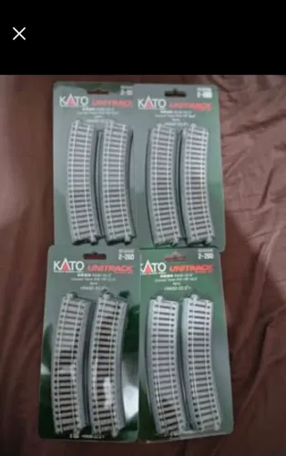 Kato 2-260 HO Unitrack 16,875 curva de raio 4 peças