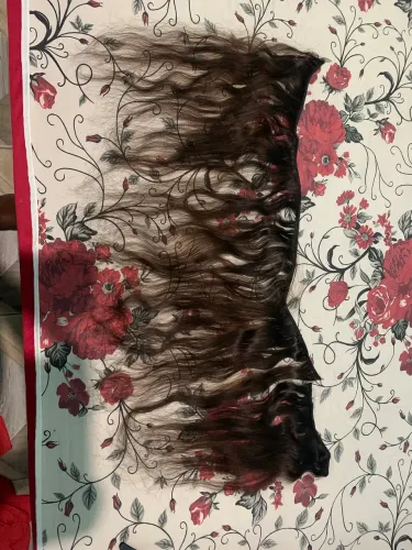 Cabelo humano na tela 