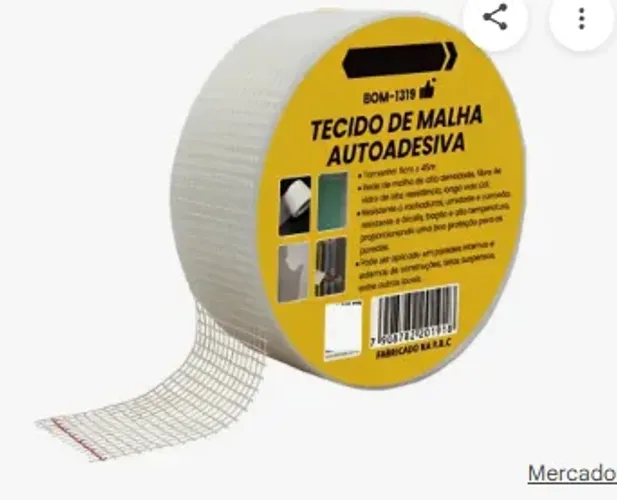Tela Adesiva Drywall Reforço de Juntas e Trincas