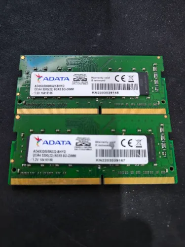 Memória notebook adata 3200mhz