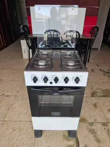 Fogão reformado funcionando perfeitamente