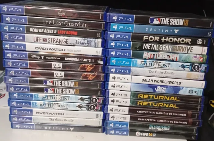 Lote 30 jogos ps4 e ps5