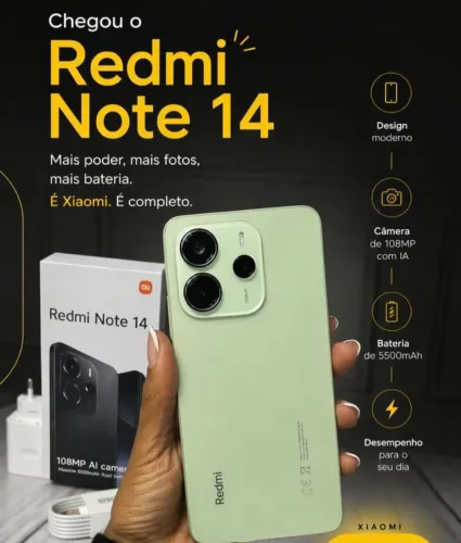 Note 14 Global - Green (Novo Lacrado) 256/8 4G