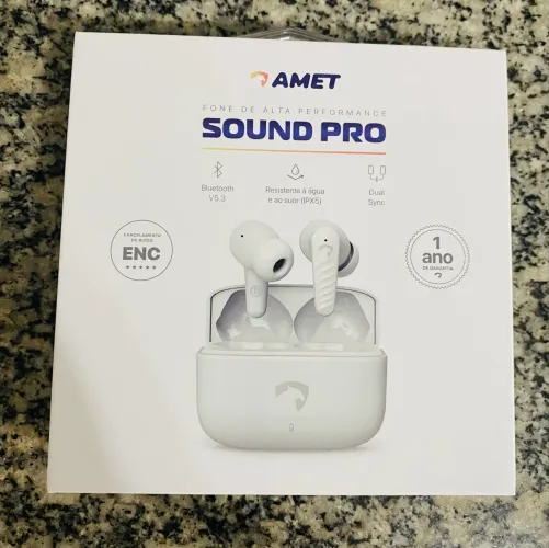 Fone ouvido Bluetooth Amet sound pro
